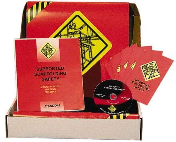 Marcom - Supported Scaffolding Safety, Multimedia Training Kit - 20 Minute Run Time DVD, English and Spanish - Exact Tool & Supply