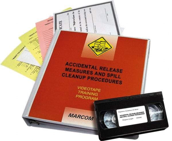 Marcom - Accidental Release Measures and Spill Cleanup Procedures, Multimedia Training Kit - 19 min Run Time DVD, 1 Course, English & Spanish - Exact Tool & Supply