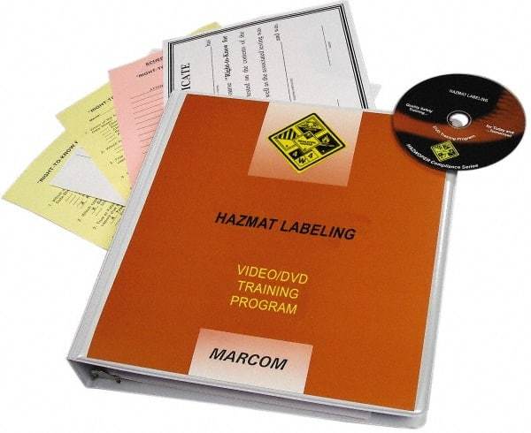 Marcom - HazMat Labeling, Multimedia Training Kit - 21 min Run Time DVD, English & Spanish - Exact Tool & Supply