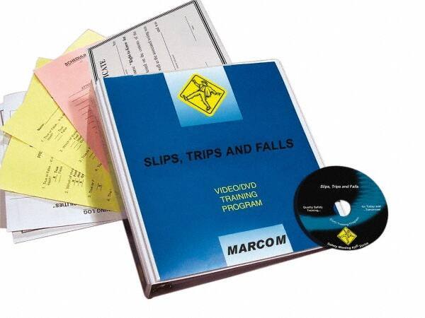 Marcom - Slips, Trips and Falls, Multimedia Training Kit - 17 Minute Run Time DVD, English and Spanish - Exact Tool & Supply