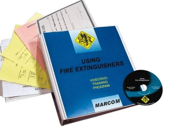 Marcom - Using Fire Extinguishers, Multimedia Training Kit - 18 Minute Run Time DVD, English and Spanish - Exact Tool & Supply