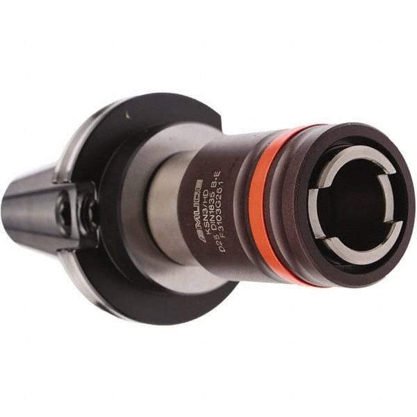 Emuge - 25mm Straight Shank Diam Tension & Compression Tapping Chuck - M4.5 Min Tap Capacity, 98mm Projection, Size 3 Adapter, Quick Change, Through Coolant - Exact Tool & Supply