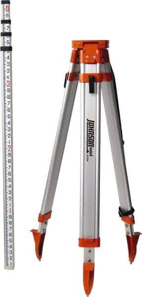 Johnson Level & Tool - Laser Level Tripod - Use With 5/8 Inch, 11 Threaded Laser Levels - Exact Tool & Supply