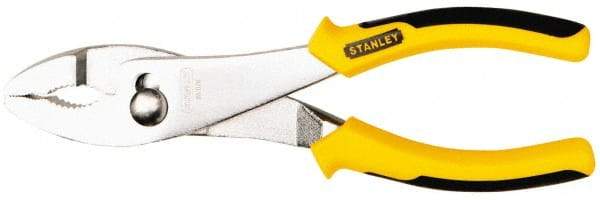 Stanley - 8-3/8" OAL, 1-11/16" Jaw Length, Slip Joint Pliers - 2 Positions, Serrated Jaw, Slip Joint Head, Slip Joint Plier Tool, Serrated Pipe Jaw - Exact Tool & Supply