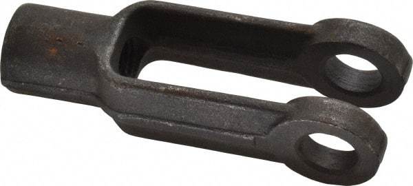 Gibraltar - 1/2-20 Thread, 1-1/8" Yoke Width, Carbon Steel, Tapped Yoke - 1/2" Hole Diam, 1-7/8" Hole Center to Neck, 15/16" Yoke Arm Height, 13/16" Neck Diam, 1-1/8" Neck Length, 3" OAL - Exact Tool & Supply