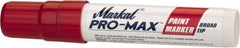 Markal - Red Paint Marker - Broad Tip, Alcohol Base Ink - Exact Tool & Supply
