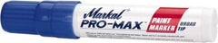 Markal - Blue Paint Marker - Broad Tip, Alcohol Base Ink - Exact Tool & Supply