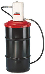 Lincoln - Grease Lubrication Aluminum Air-Operated Pump - For 120 Lb Container - Exact Tool & Supply