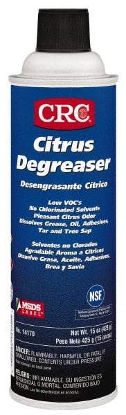 CRC - 20 oz Aerosol Cleaner/Degreaser - Aerosol, Citrus & Petroleum Distillate, Citrus - Exact Tool & Supply