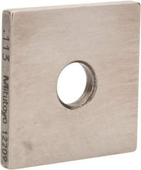Mitutoyo - 0.113" Square Steel Gage Block - Accuracy Grade 0, Includes Certificate of Inspection - Exact Tool & Supply