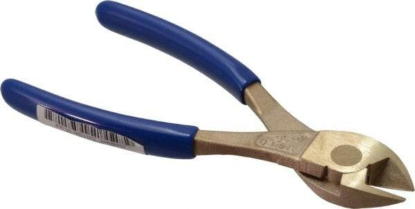 Ampco - 7" OAL, Diagonal Cutter - Aluminum Bronze Handle - Exact Tool & Supply