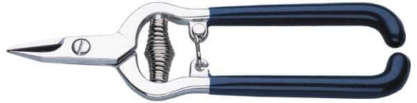 Heritage Cutlery - 5/8" Length of Cut, Straight Pattern Electrician's Snip - 6-1/2" OAL, Slip Resistant Grip Handle - Exact Tool & Supply