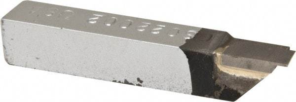Accupro - 3/8 x 3/8" Shank, Cutoff & Grooving Single Point Tool Bit - GS-022002, Grade Micrograin, 0.022" Groove Width, 0.09" Depth of Cut - Exact Tool & Supply