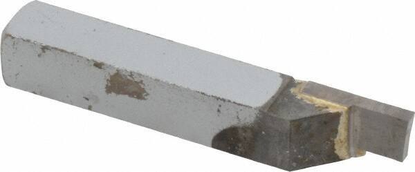 Accupro - 3/8 x 3/8" Shank, Cutoff & Grooving Single Point Tool Bit - GS-096002, Grade Micrograin, 0.096" Groove Width, 0.3" Depth of Cut - Exact Tool & Supply