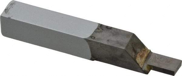 Accupro - 3/8 x 3/8" Shank, Cutoff & Grooving Single Point Tool Bit - GS-102002, Grade Micrograin, 0.102" Groove Width, 0.4" Depth of Cut - Exact Tool & Supply