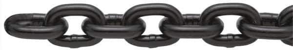 Peerless Chain - 25 Ft. Long, 7100 Lbs. Load Capacity, Alloy Steel Chain - 8 Grade, 1.179 Inch Inside Long x 0.569 Inch Inside Wide - Exact Tool & Supply