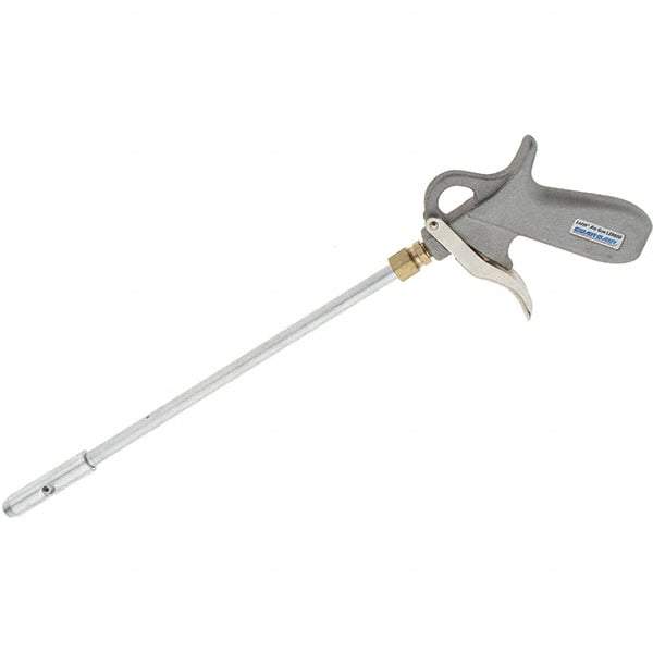Guardair - 120 Max psi Venturi Nozzle Pistol Grip Blow Gun - 1/4 NPT, 12" Tube Length, Aluminum - Exact Tool & Supply