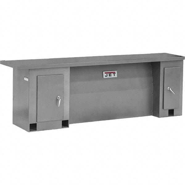 Jet - 48" Long x 40" High x 30" Deep, Lathe Cabinet Stand - Compatible with 13 x 40 Geared Head Bench Lathes - Exact Tool & Supply