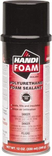 Fomo Products Inc. - 12 oz Aerosol Black Polyurethane Foam - -200 to 240°F Operating Temp, 5 min Tack Free Dry Time, 24 hr Full Cure Time - Exact Tool & Supply