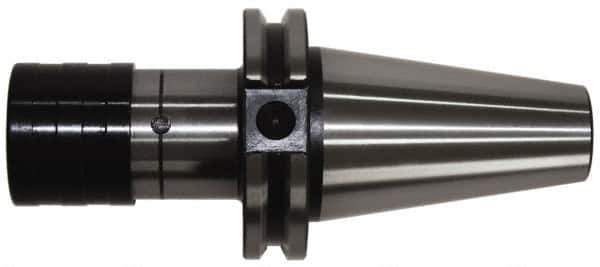 Accupro - CAT50 Taper Shank Tension & Compression Tapping Chuck - 1/2 to 1-3/8" Tap Capacity, 142mm Projection, Size 3 Adapter, Quick Change - Exact Tool & Supply