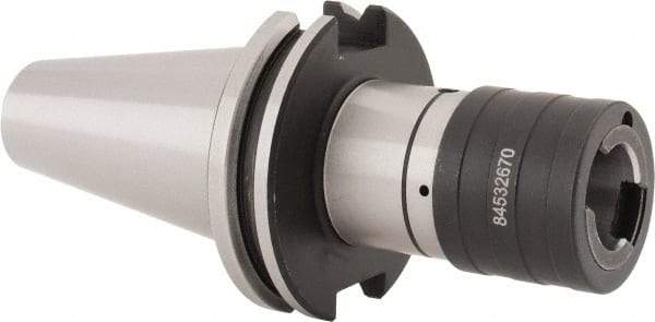 Accupro - CAT40 Taper Shank Tension & Compression Tapping Chuck - #0 to 9/16" Tap Capacity, 75.5mm Projection, Size 1 Adapter, Quick Change, Through Coolant - Exact Tool & Supply