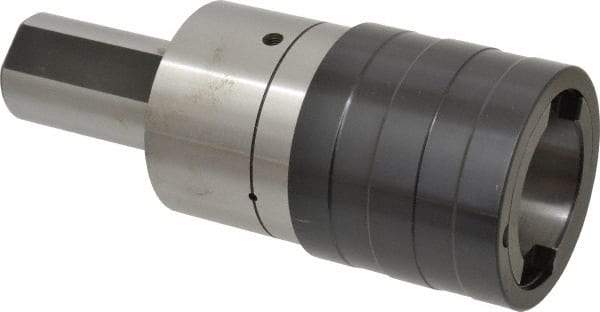 Accupro - 1-1/2" Straight Shank Diam Tension & Compression Tapping Chuck - 13/16 to 1-3/8" Tap Capacity, 3.818" Projection, Size 3 Adapter, Quick Change - Exact Tool & Supply