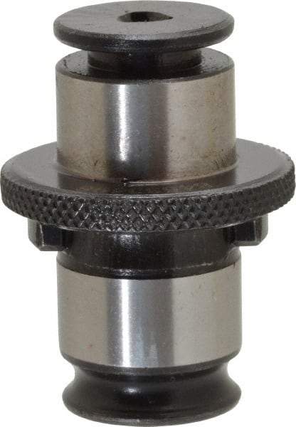 Accupro - 0.141" Tap Shank Diam, 0.11" Tap Square Size, #6 Tap, #1 Tapping Adapter - 0.276" Projection, 0.5118" Tap Depth, 25.5mm OAL, 19mm Shank OD, Through Coolant, Series WE 1 KP - Exact Tool & Supply