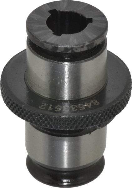 Accupro - 0.367" Tap Shank Diam, 0.275" Tap Square Size, 1/2" Tap, #1 Tapping Adapter - 0.276" Projection, 0.5118" Tap Depth, 25.5mm OAL, 19mm Shank OD, Through Coolant, Series WE 1 KP - Exact Tool & Supply