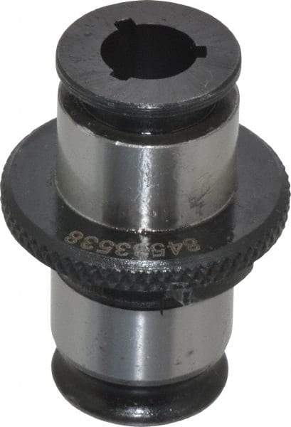 Accupro - 0.381" Tap Shank Diam, 0.286" Tap Square Size, 3/8" Tap, #1 Tapping Adapter - 0.276" Projection, 0.5118" Tap Depth, 25.5mm OAL, 19mm Shank OD, Through Coolant, Series WE 1 KP - Exact Tool & Supply