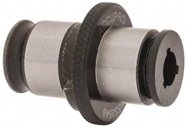Accupro - 0.318" Tap Shank Diam, 0.238" Tap Square Size, 5/16" Tap, #1 Tapping Adapter - 0.276" Projection, 0.5118" Tap Depth, 25.5mm OAL, 19mm Shank OD, Through Coolant, Series WE 1 KP - Exact Tool & Supply