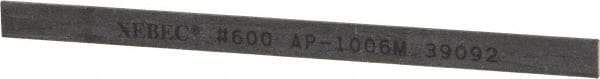 Value Collection - Rectangular, Ceramic Fiber Finishing Stick - 4" Long x 15/64" Wide x 1/32" Thick, 600 Grit, Super Fine Grade - Exact Tool & Supply