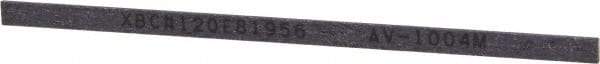 Value Collection - Rectangular, Ceramic Fiber Finishing Stick - 4" Long x 5/32" Width, 120 Grit, Fine Grade - Exact Tool & Supply