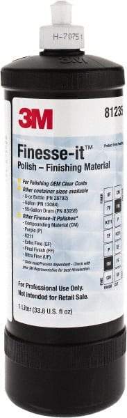 3M - 1 L Polishing Compound - Grade Extra Fine, White - Exact Tool & Supply