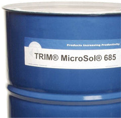 Master Fluid Solutions - Trim MicroSol 685, 54 Gal Drum Cutting & Grinding Fluid - Semisynthetic, For Machining - Exact Tool & Supply
