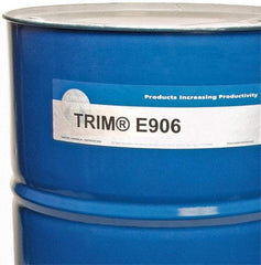 Master Fluid Solutions - Trim E906, 54 Gal Drum Emulsion Fluid - Water Soluble, For Cutting, Drilling, Tapping, Reaming - Exact Tool & Supply