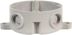 Edwards Signaling - 4-1/2 Inch Wide, Shock Resistant, Visual Signal Device Outlet Box Attachment - For Use with 105 Series Flashing Beacon - Exact Tool & Supply