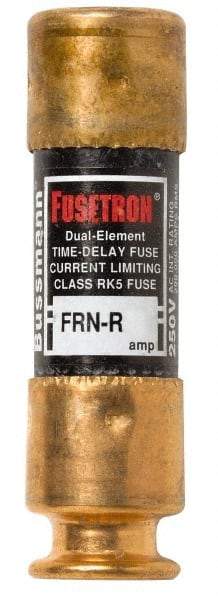 Cooper Bussmann - 125 VDC, 250 VAC, 0.25 Amp, Time Delay General Purpose Fuse - Fuse Holder Mount, 50.8mm OAL, 20 at DC, 200 (RMS) kA Rating, 9/16" Diam - Exact Tool & Supply