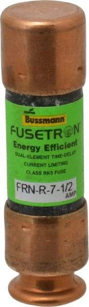 Cooper Bussmann - 125 VDC, 250 VAC, 7.5 Amp, Time Delay General Purpose Fuse - Fuse Holder Mount, 50.8mm OAL, 20 at DC, 200 (RMS) kA Rating, 9/16" Diam - Exact Tool & Supply