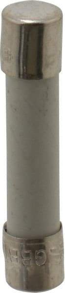 Cooper Bussmann - 125 VDC, 250 VAC, 10 Amp, Fast-Acting Miniature Ceramic Fuse - 1-1/4" OAL, 1/4" Diam - Exact Tool & Supply