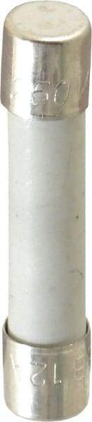 Cooper Bussmann - 125 VDC, 250 VAC, 12 Amp, Fast-Acting Miniature Ceramic Fuse - 1-1/4" OAL, 1/4" Diam - Exact Tool & Supply