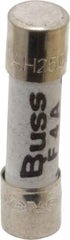 Cooper Bussmann - 250 VAC, 32 VDC, 4 Amp, Fast-Acting Miniature Ceramic Fuse - 20mm OAL, 5mm Diam - Exact Tool & Supply