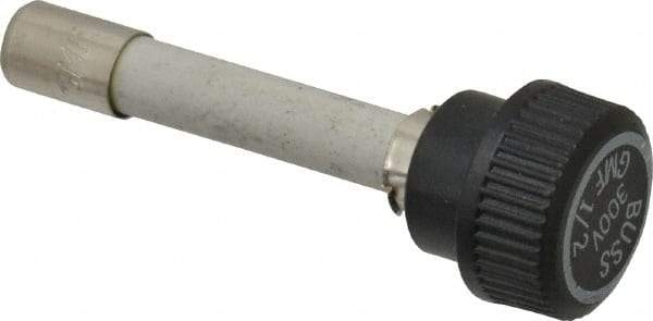 Cooper Bussmann - 300 VAC, 0.5 Amp, Time Delay Size Rejecting/NonRejecting Fuse - Fuse Holder Mount, 2-1/4" OAL, 10 at AC kA Rating, 15.9mm Diam - Exact Tool & Supply