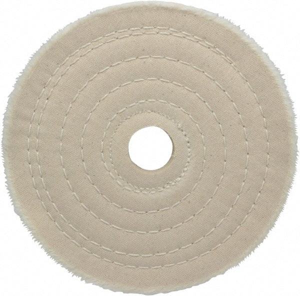 Made in USA - 6 Inch Diameter x 1/2 Inch Thick Unmounted Buffing Wheel - Exact Tool & Supply
