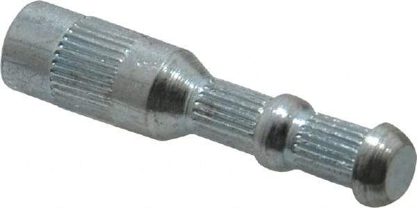Wej-It - 5/16" Diam, 5/16" Drill, 1-9/16" OAL, 1" Min Embedment Drop-In Concrete Anchor - 12L14 Steel, Zinc-Plated Finish, Hex Nut Head, Hex Drive, 1/2" Thread Length - Exact Tool & Supply