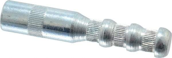 Wej-It - 1/2" Diam, 1/2" Drill, 2-3/4" OAL, 1-3/4" Min Embedment Drop-In Concrete Anchor - 12L14 Steel, Zinc-Plated Finish, Hex Nut Head, Hex Drive, 1" Thread Length - Exact Tool & Supply