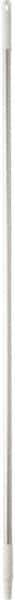 Vikan - 59 x 1" Aluminum Squeegee Handle - European Threaded Connection, White - Exact Tool & Supply