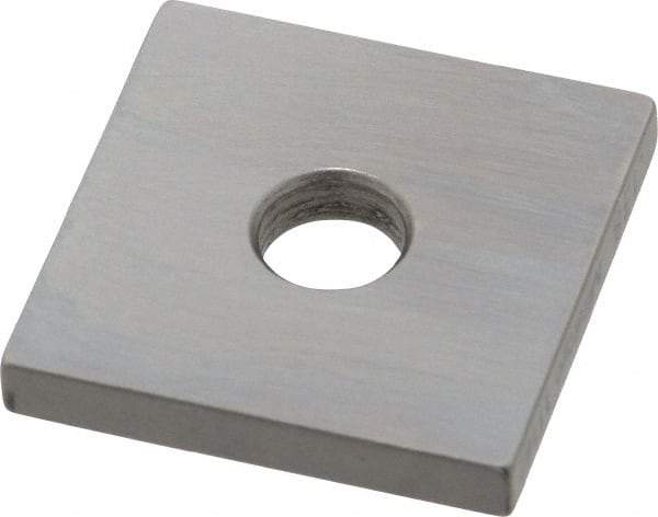 Mitutoyo - 0.138" Square Steel Gage Block - Accuracy Grade 0, Includes Certificate of Inspection - Exact Tool & Supply