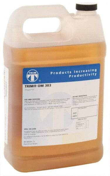 Master Fluid Solutions - Trim OM 303, 1 Gal Bottle Cutting Fluid - Straight Oil, For Thread Rolling, Thread-Form Tapping - Exact Tool & Supply