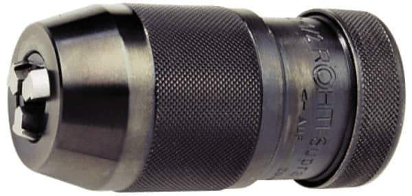 Rohm - JT6, 1/32 to 1/2" Capacity, Tapered Mount Drill Chuck - Keyless, 46mm Sleeve Diam, 94mm Open Length - Exact Tool & Supply