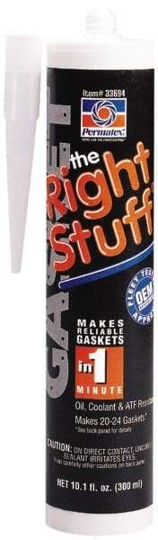 Permatex - 300ml Instant Gasket Maker - -75 to 500°F, Black, Comes in Cartridge - Exact Tool & Supply